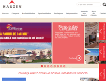 Tablet Screenshot of hauzen.com.br